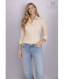 Bluse, champagner uni/ geht aus dem Sortiment