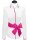 Contrast blouse Weiss Uni with Fuchsia  Piped