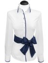Contrast blouse white uni with marine piping / goes from the assortment
