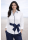 Contrast blouse white uni with marine piping