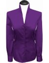 Stand-up collar blouse, Bright Violet/goes out of the...