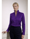 Stehkragenbluse, bright violet