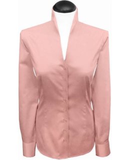 Stand-up collar blouse, Altrosa/goes out of the assortment