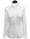 Blouse with ruffle at the collar, white