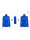 Damenbluse in ocean blue, uni