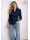 Blouse, marine uni