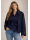Bluse mit verdeckter Knopfleiste, marine uni/geht aus dem Sortiment