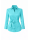 Blouse, turquoise uni