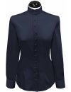 Judge collar blouse satin, marine university/goes out of the assortment