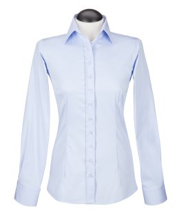 Bluse, hellblau uni/Geht aus dem Sortiment