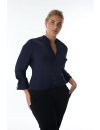 Respect collar blouse, marine uni/goes out of the assortment