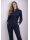 Respect collar blouse, marine uni