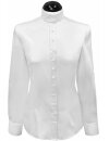 Richterkragenbluse, weiss uni