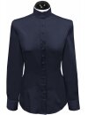 Richterkragenbluse, marine uni