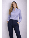 Respect collar blouse, light blue uni