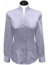 Respektkragenbluse, hellblau uni