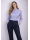 Respect collar blouse, light blue uni