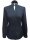 Royal collar blouse, navy / white spotted