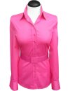 Bluse, fuchsia uni extralang
