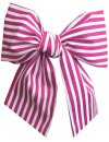 Sash pink white striped