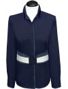 Zweifarbige UMANI Kontrastbluse in Marine mit...