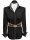 Contrast blouse 2-colored with patch: black plain with check 6