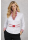 Ruffle blouse striped contrast, red / white/goes out of the assortment