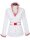 Ruffle blouse striped contrast, red / white/goes out of the assortment