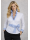 Ruffle blouse striped contrast, light blue / white/goes out of the assortment