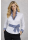 Ruffle blouse striped contrast, marine / white/goes out of the assortment