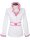 Ruffle blouse striped contrast, pink / white/goes out of the assortment