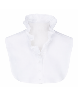 Blousen collar ruffle white/goes out of the assortment