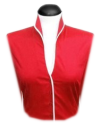 Blousen collar stand-up collar red, white piped/goes out...