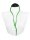 Blousen collar stand collar white, green piped