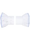 Blousesman chute ruffle white light blue/goes out of the...