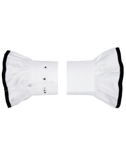 Blustered man chute ruffle white black/goes out of the assortment