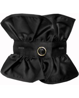 Buttonable ruffle, black plain/goes out of the assortment