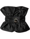 Buttonable ruffle, black plain/goes out of the assortment